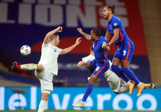 Raheem Sterling and Dominic Calvert-Lewin, England - Euro 2020