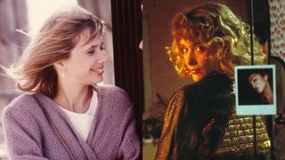 Rosanna Arquette before and after losing her memory in desperately seeking susan