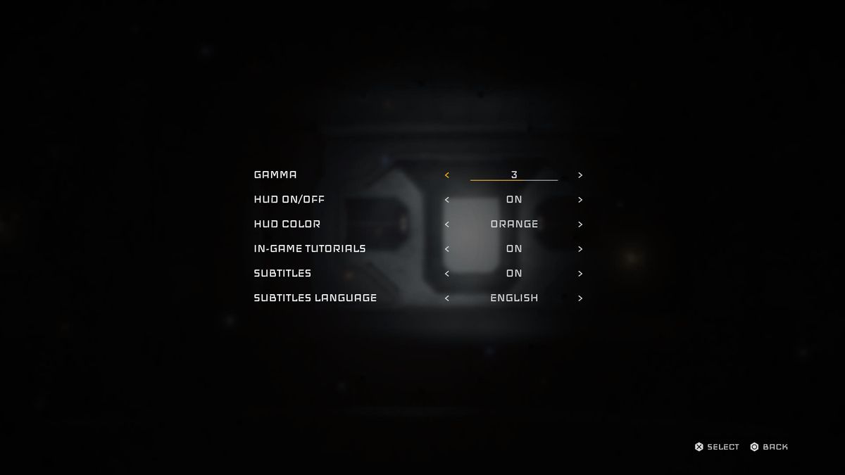 Screenshot of the menu from Quantum Error
