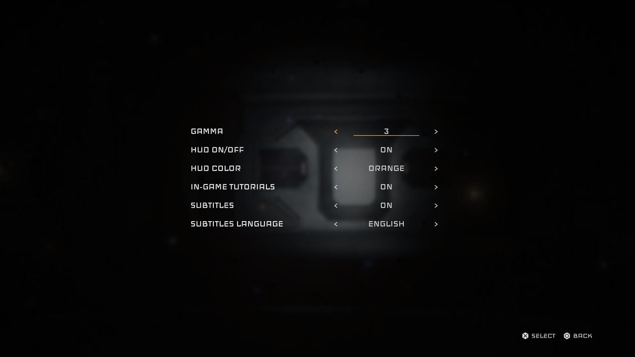 Screenshot of the menu from Quantum Error