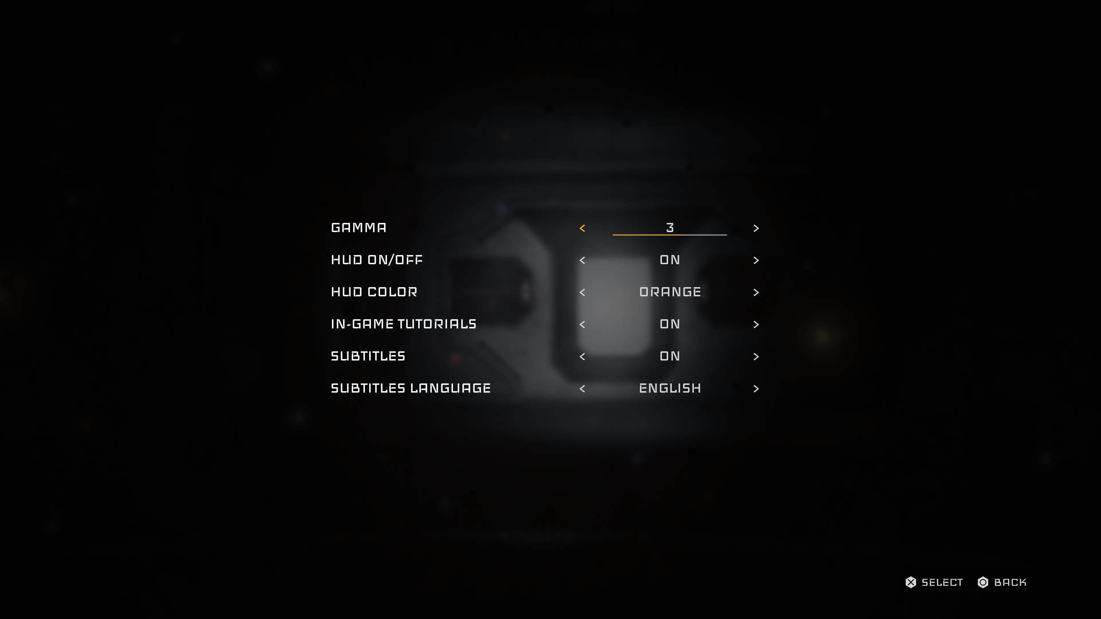Screenshot of the menu from Quantum Error