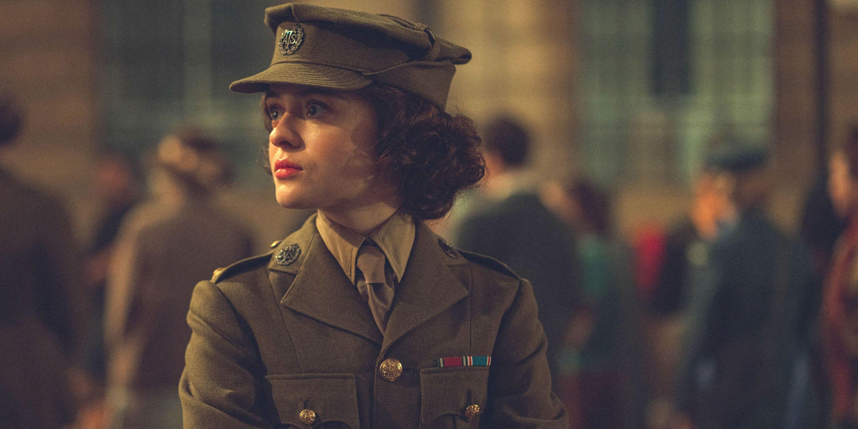Viola Prettejohn as Queen Elizabeth II in 'The Crown'.