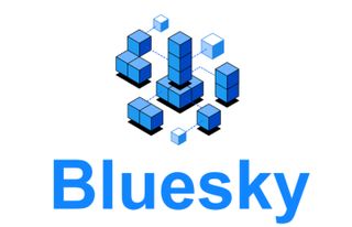 The old Bluesky logo