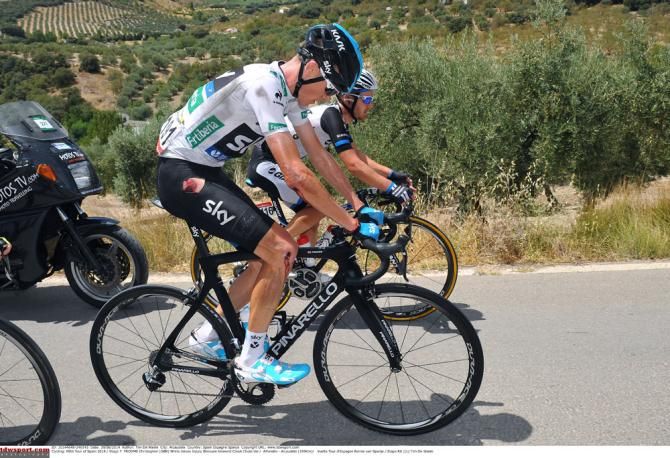 Chris Froome (Team Sky) crashed on stage 7
