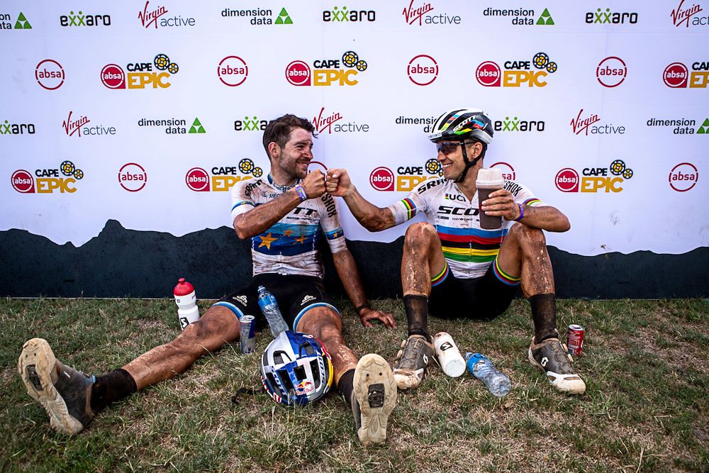 Lars Forster and Nino Schurter of SCOTT SRAM