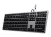Satechi Slim W3 bagbelyst tastatur med USB-C