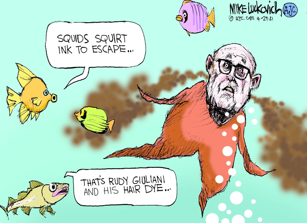 Political Cartoon U.S. giuliani fbi raid | The Week