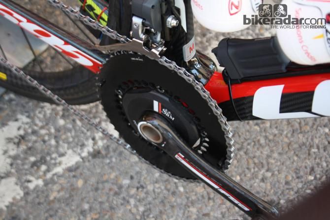 Jerome Coppel (Cofidis) is also using the QXL rings, but they&rsquo;re unbranded versions.