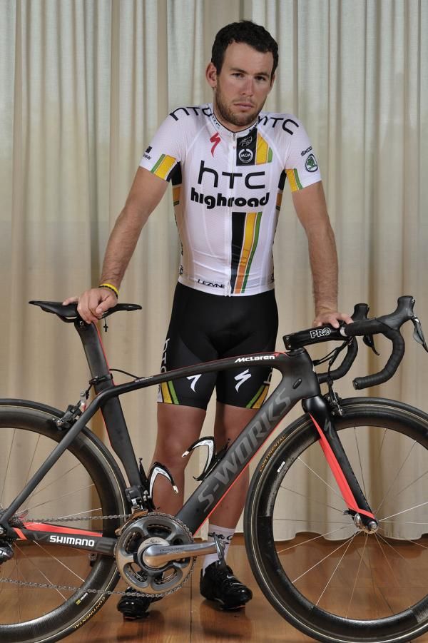 Need for speed. Mark Cavendish and his steed.