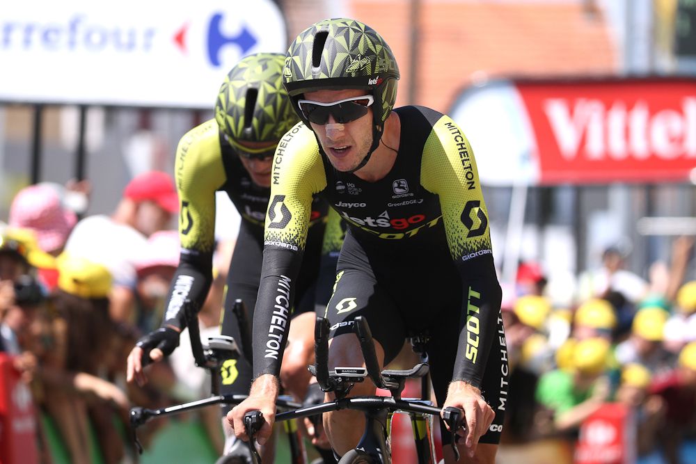 Adam Yates (Mitchelton-Scott) finishes stage 3 of the Tour de France