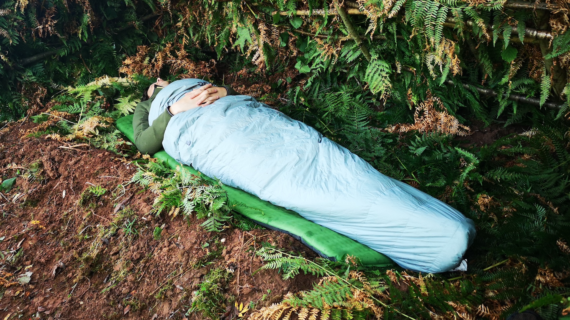 A good site for a shelter built from natural resources