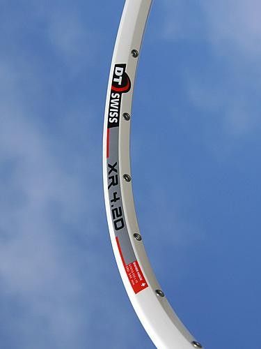 Go figure : DT Swiss has made its popular XR 4.2D MTB rim available in white.