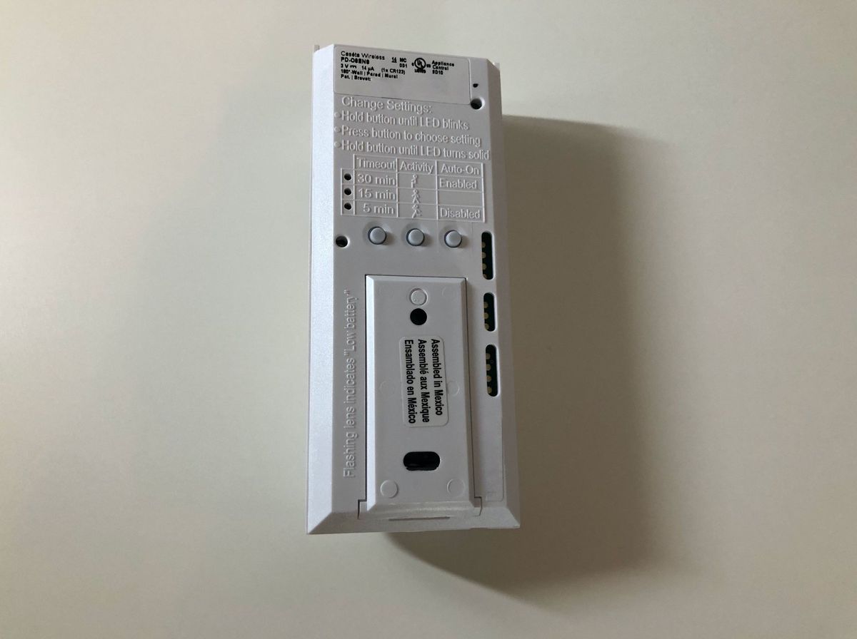 Lutron Caseta Wireless Motion Sensor back