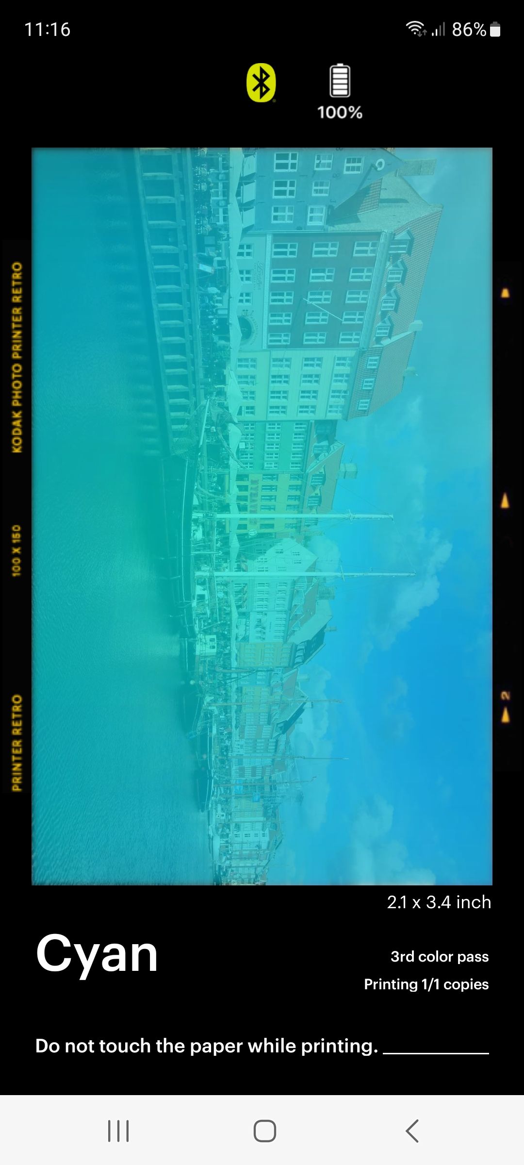 Kodak Mini 2 Retro mobile photo printer app screenshots