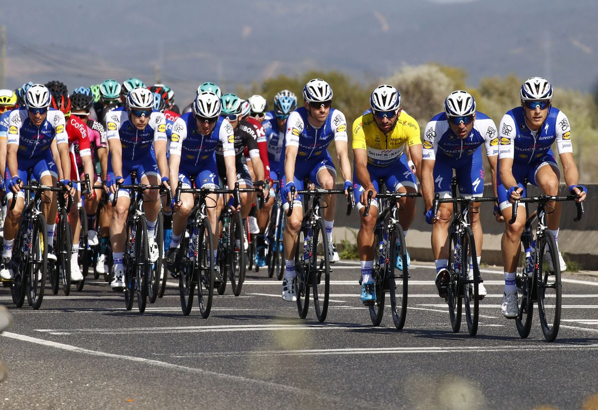 Quick-Step Floors leads the peloton