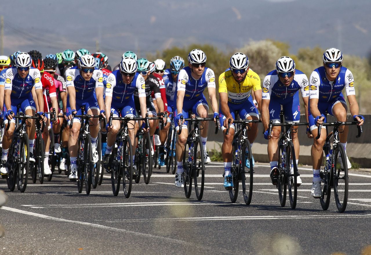 Quick-Step Floors leads the peloton