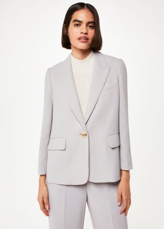 Crepe Boyfriend Blazer