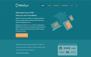 Mobify.js is an open source library for improving responsive sites by providing responsive images, JavaScript and CSS optimisation, adaptive templating, and more