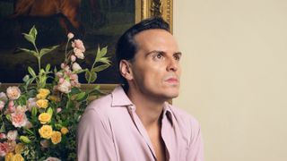 Andrew Scott as Lord Merlin in The Pursuit of Love.