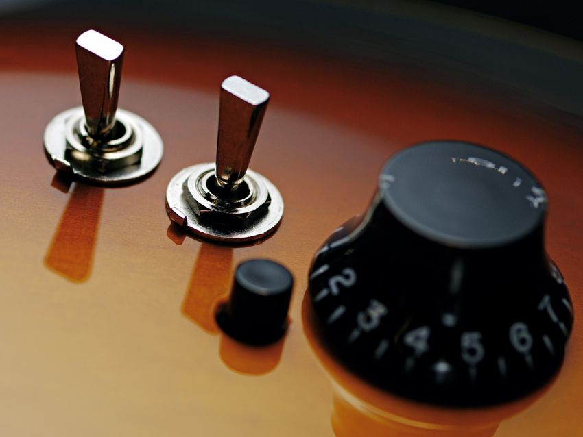 A raft of switches are needed to unlock the versatility of the P-Rails pickups.
