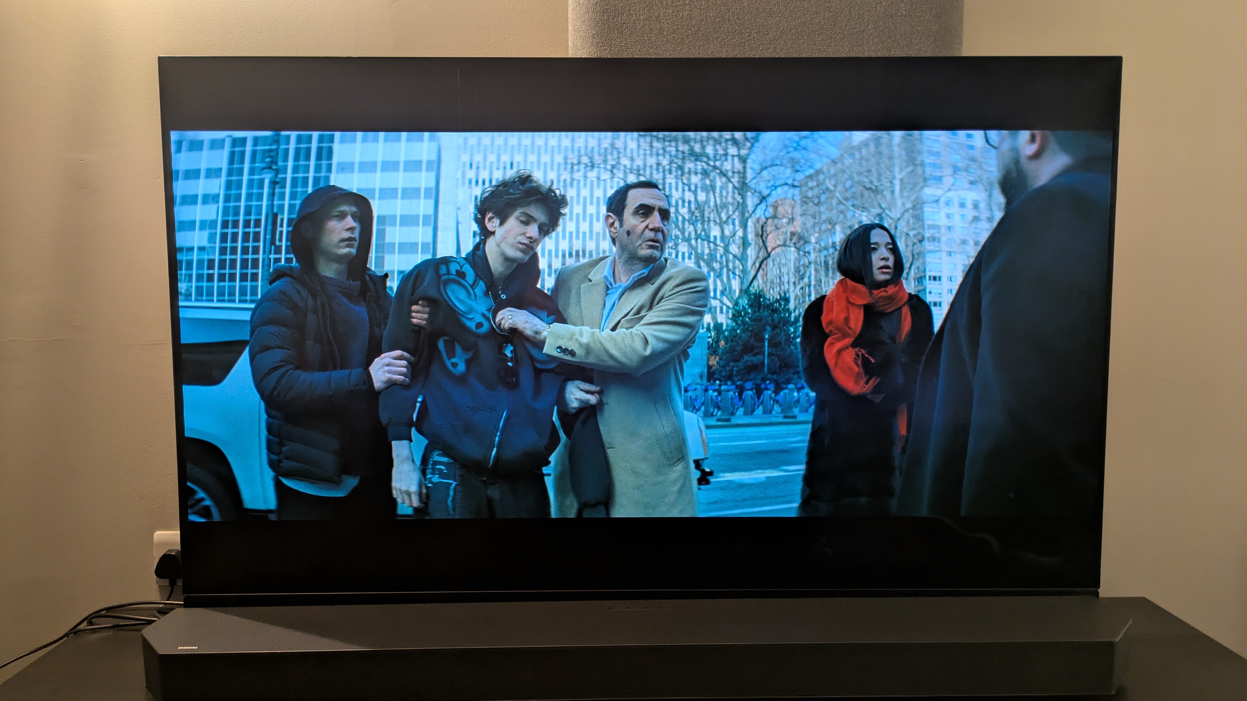 Anora 4K Blu-ray group shot on Panasonic MZ1500 OLED TV