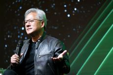 Nvidia CEO Jensen Huang speaks during Computex 2024 in Taipei on 4 June 2024.