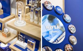 Nivea products on display