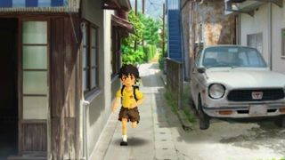 A young boy runs along a street in attack of the friday monsters! a tokyo tale