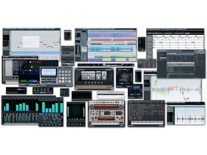 A collage of Cubase 6.5's new features: click the image for more screenshots.