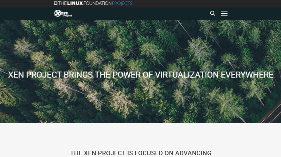 Website screenshot for Xen Project