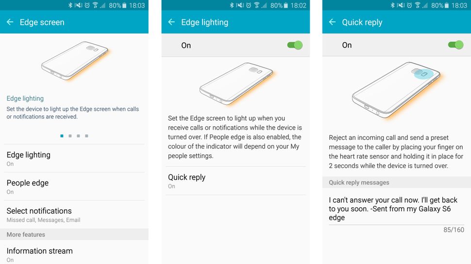 Display, Edge screen and People Edge Samsung Galaxy S6 Edge review