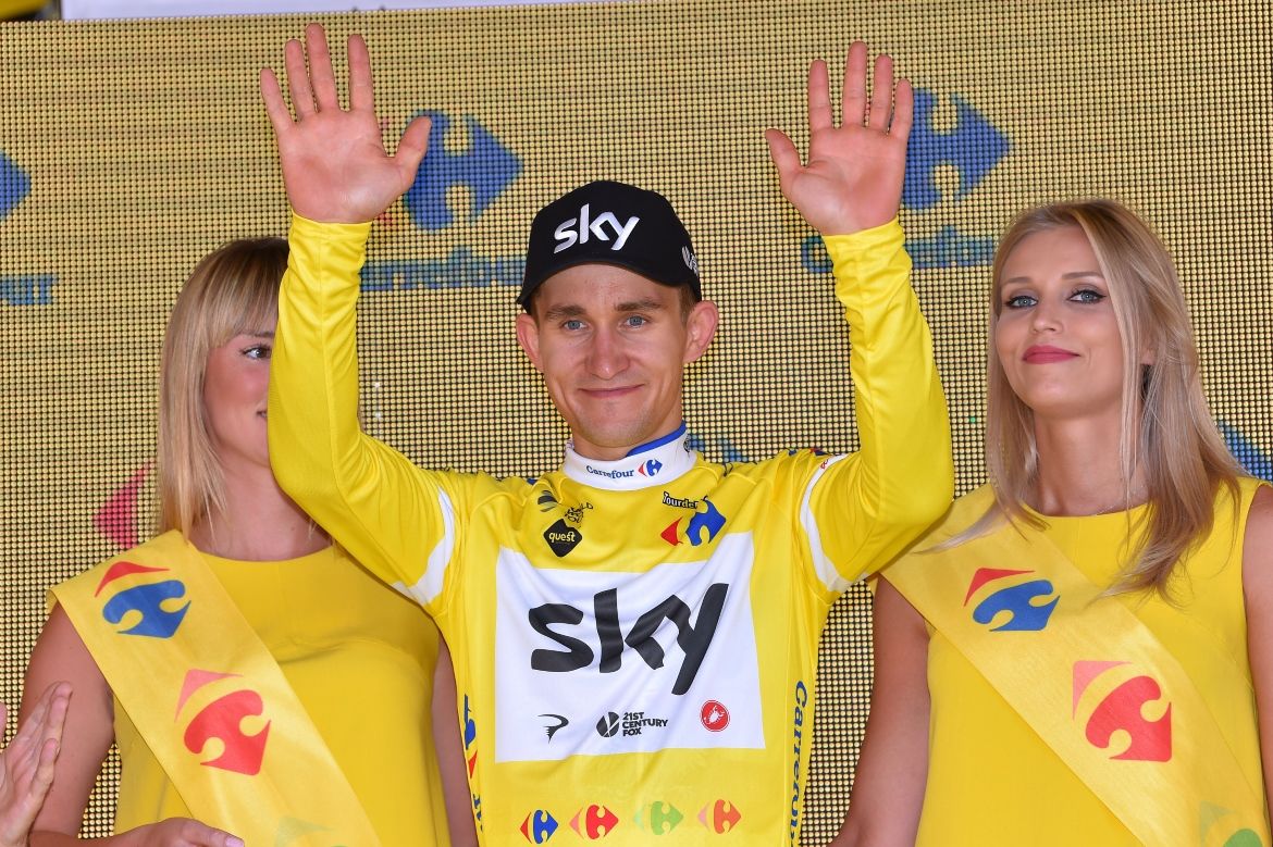 Michal Kwiatkowski also moved into yellow after his stage win