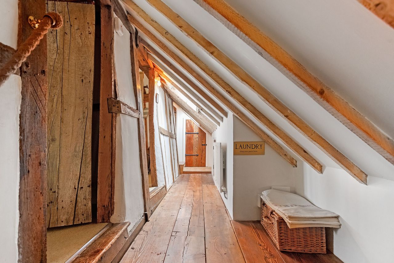 Images of a very wonky house called The Cottage