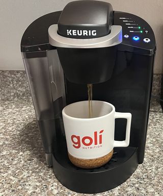 Using the Keurig K-Classic coffee maker machine