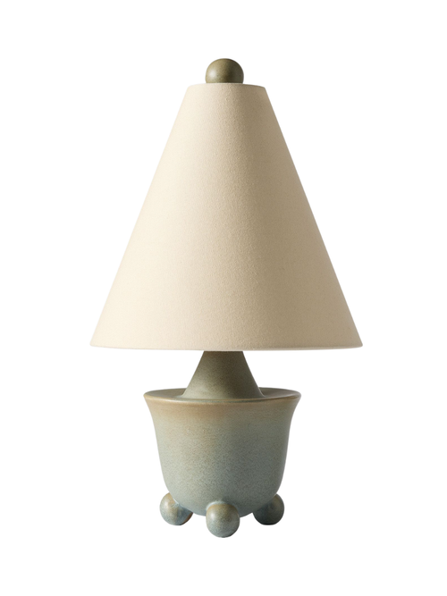 Pierce & Ward Ball Foot Ceramic Table Lamp