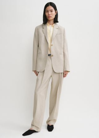 Tailored Suit Jacket Sand