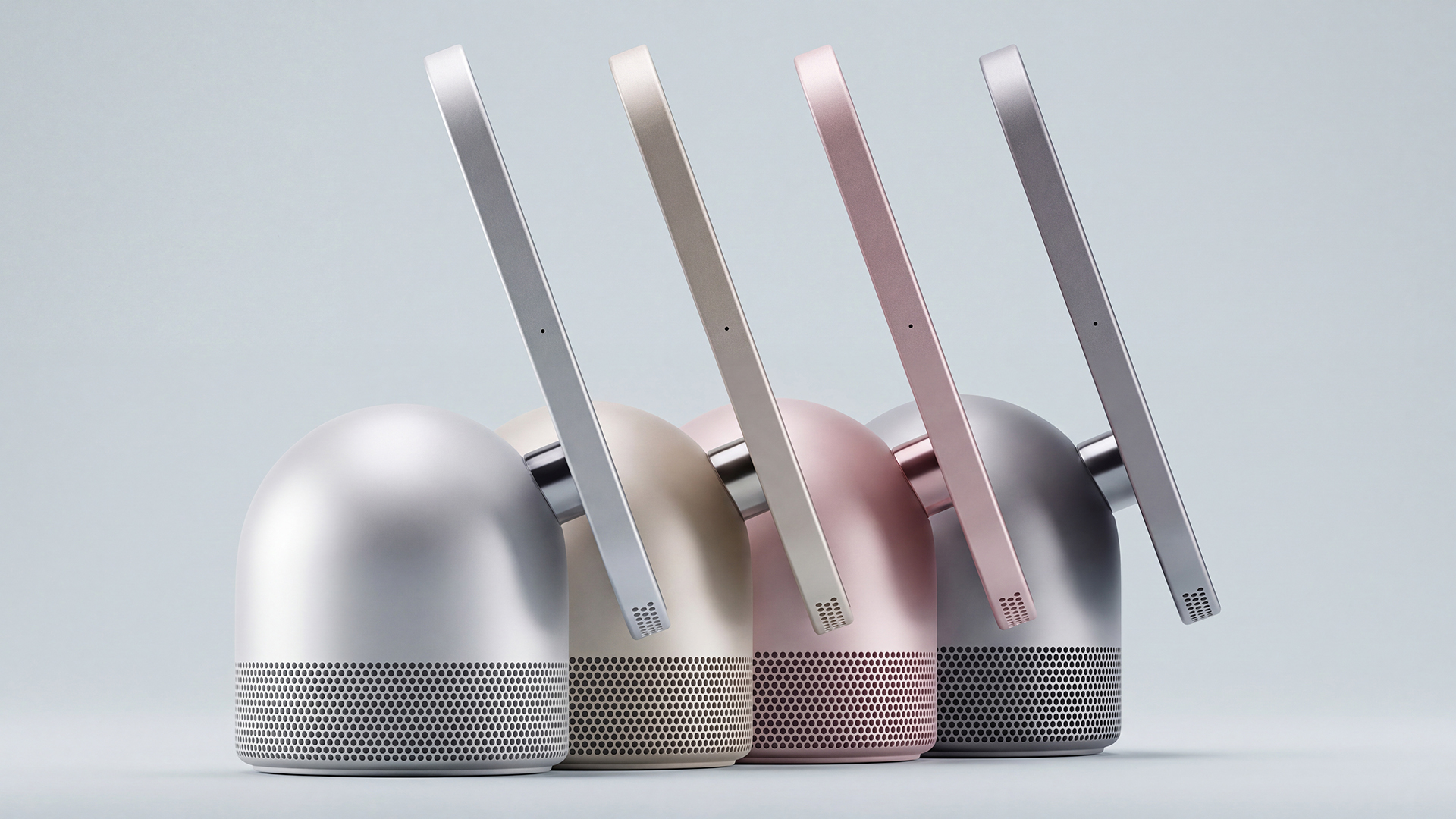Apple HomeView &ndash; side-on shot with grey background
