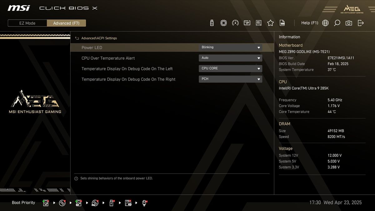 MSI Z890 Godlike