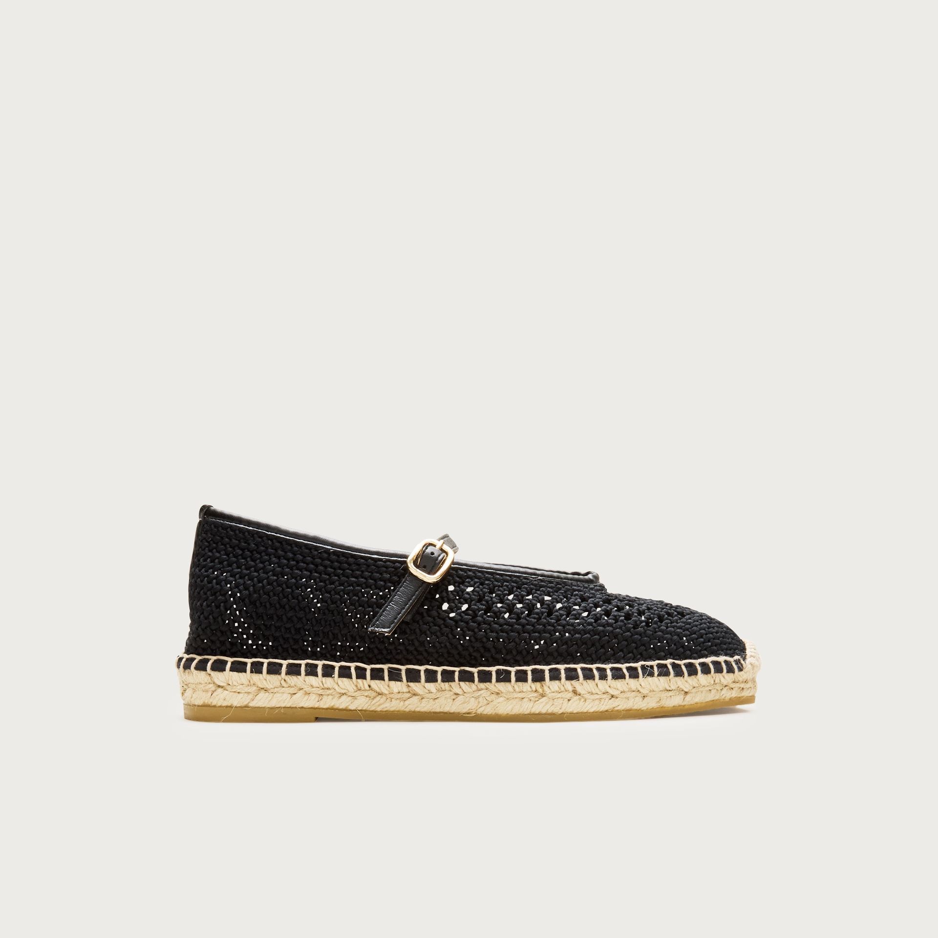 Made-In-Spain Sophie Mary Jane Espadrilles With Crochet
