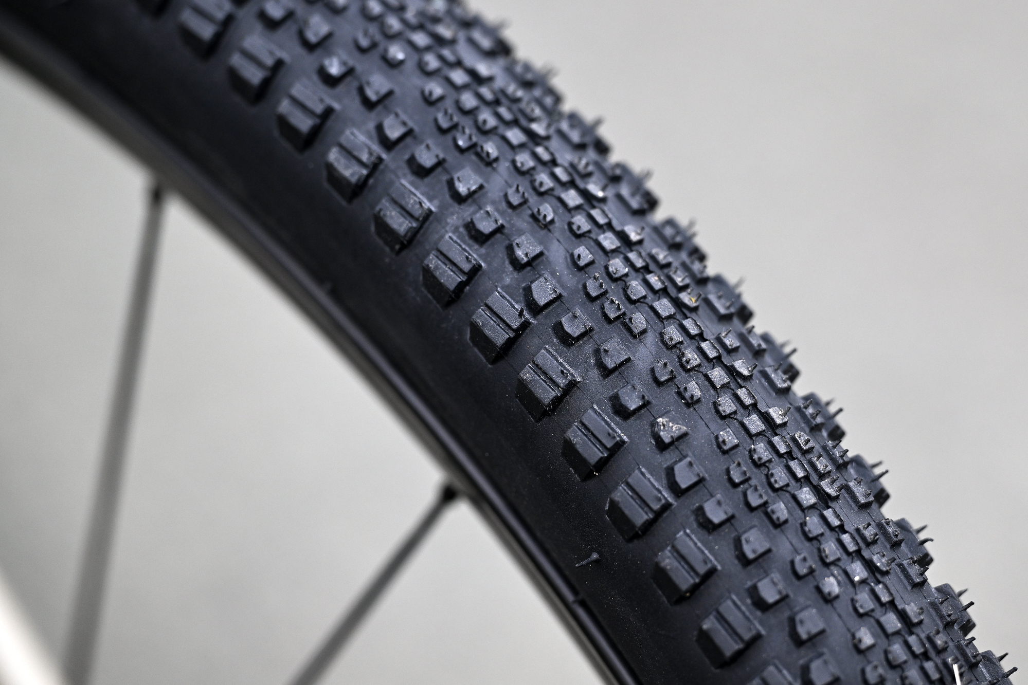 Close up of WTB Riddler tyre