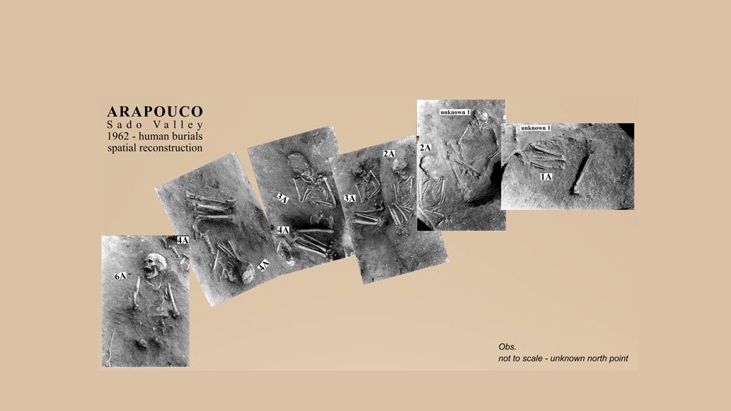 Archaeologists were able to reconstruct the burial sites from written descriptions, hand-drawn maps and the newly-discovered photographs.