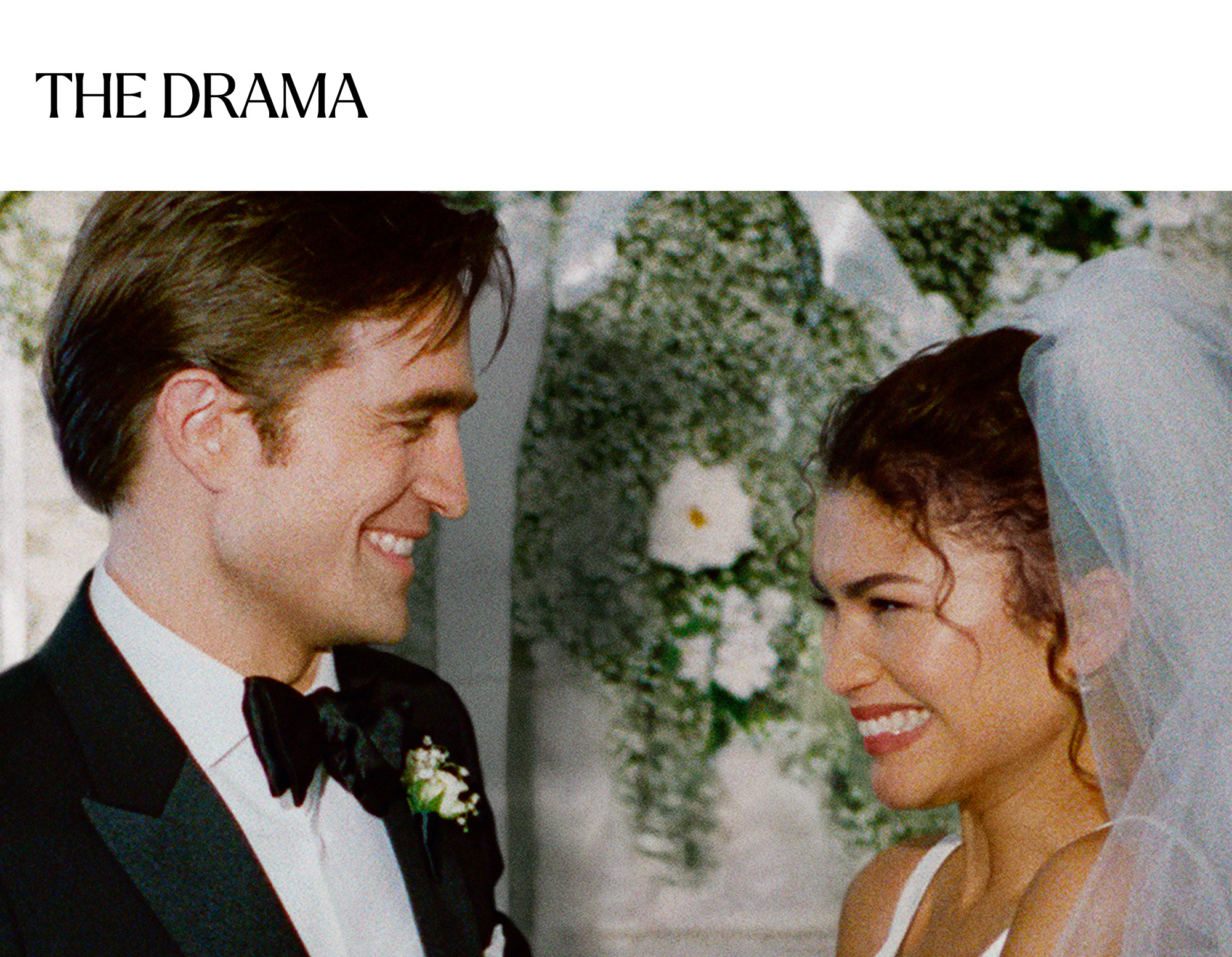 Robert Pattinson and Zendaya in promo image for The Drama.