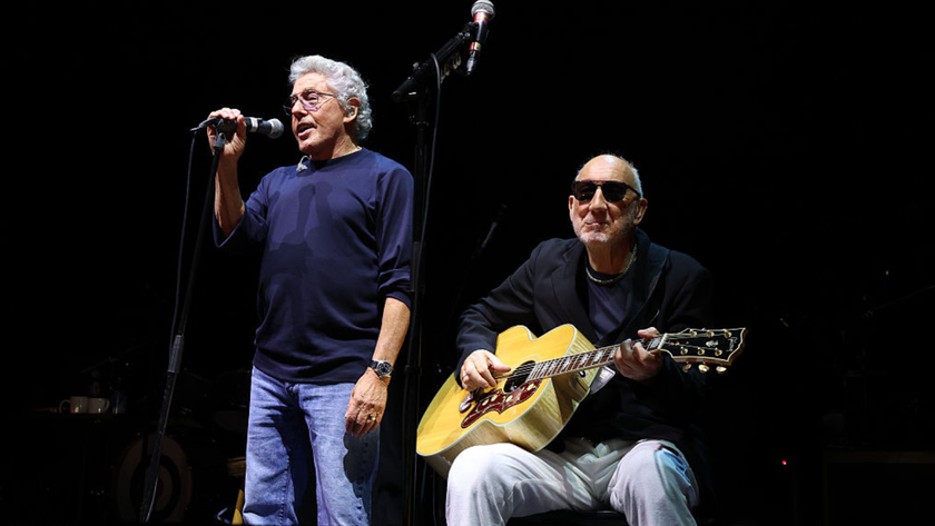 Roger Daltrey and Pete Townshend perform onstage during the The Who - The Song Is Over - North American Farewell Tour at Madison Square Garden on August 30, 2025 in New York City. 