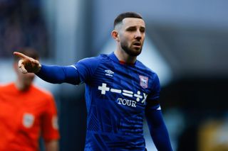 Conor Chaplin of Ipswich Town during the Sky Bet League One between Ipswich Town and Shrewsbury Town at Portman Road on March 18, 2023 in Ipswich, United Kingdom.