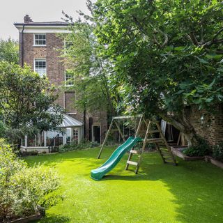 victorian home with quirky octagonal tower garden