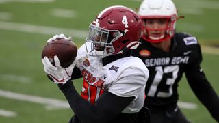 American running back Brian Robinson Jr. of Alabama (24) during the Reese's Senior Bow