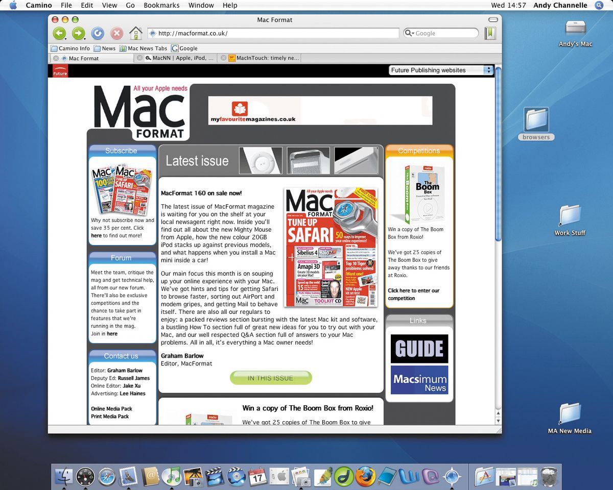 camino browser for mac 10.4.11