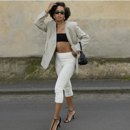 French shoe and leggings outfits