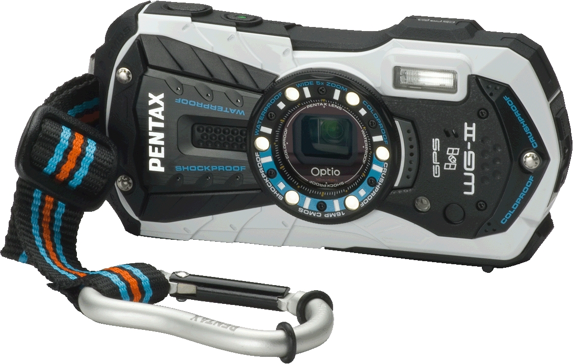 Wireless Qi charging is possible on the Penatx Option WG-2 GPS camera
