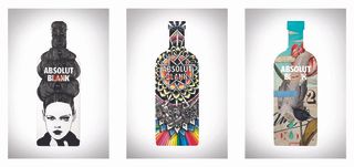 Left to right: Bottle livery designs by Bray, Goodwives and Warriors and Eduardo Recife